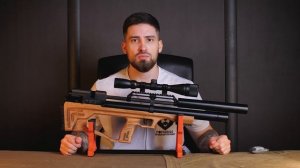 PCP Krugergun Снайпер 6.35 мм Bullpup (500 мм, 510 ресивер, редуктор, дерево L) видео обзор