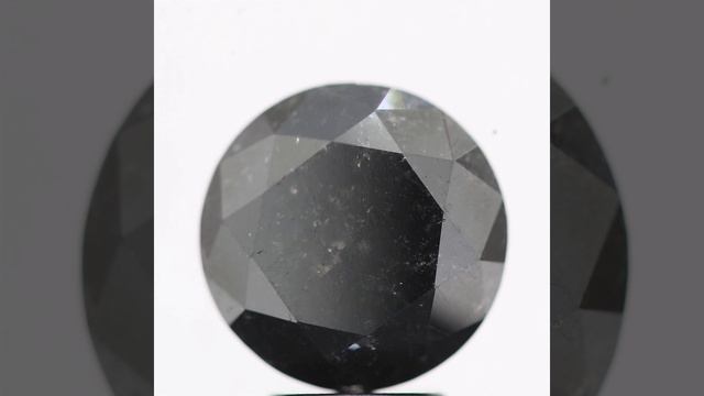3.75 Carat Salt Pepper Black Diamond Round Shape Brilliant Natural Loose Diamond смотреть онлайн