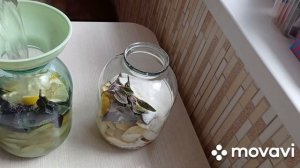 Компот из  ГРУШИ с лимоном и базиликом