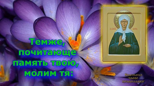 Кондак Матроне Московской аудио молитва с текстом и иконами