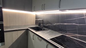 Установка светодиодной подсветки кухни. Комфортно и эстетично!