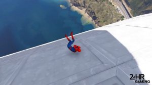 GTA 5 Water Ragdolls Spiderman vs Little Singham Jumps/Fails (Euphoria Physics Funny Moments)