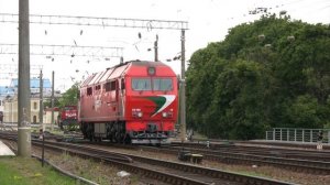 Тепловозы ТЭП70БС-115 и ТЭП70-0346 / TEP70BS-115 and TEP70-0346