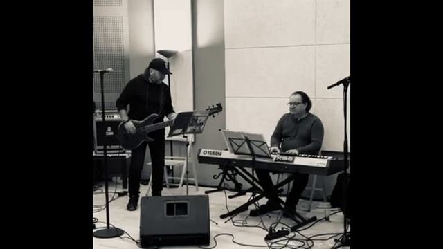 Репетиционные моменты. Александр Домогаров и группа "Бамбей".