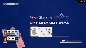 Финал ЕПТ Монако 2015.  Турнир Суперхайроллеров. Финальный стол. 1 часть