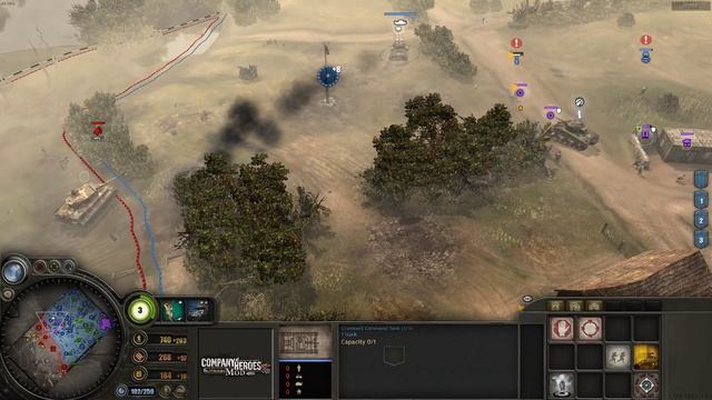 CoH Blitzkrieg Mod PvP _ 3v3 - Brits Gameplay