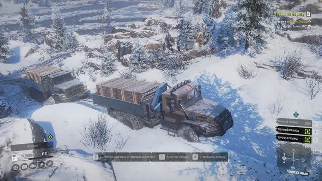 SnowRunner __  АМУР_Завал на берегу