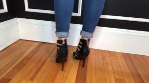 Burju Black Strappy Dance Shoes - Fit and sizing