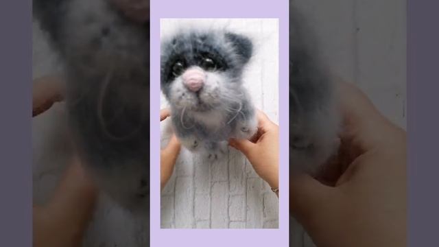 Пушистик❤️(авторская работа) #котики#игрушкикрючком#игрушкиизмохера#котикописание смотреть онлайн