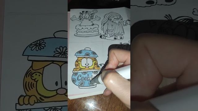Кот ГАРФИЛД 💖💖💖 Раскраска своими руками 💖💖💖 Идея для Бумажных Сюрпризов 💖😻👍 смотреть онлайн