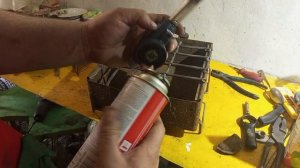 переделка старой бензиновой плитки под газовый баллончик.
