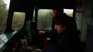 Поездка в кабине ЧС4-226 по ЭК ВНИИЖТ