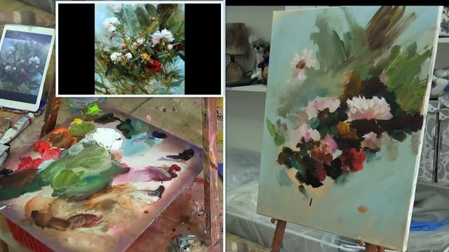 Мастер-класс по работе Ричарда Шмида. Masterclass oil painting from Oleg Buiko