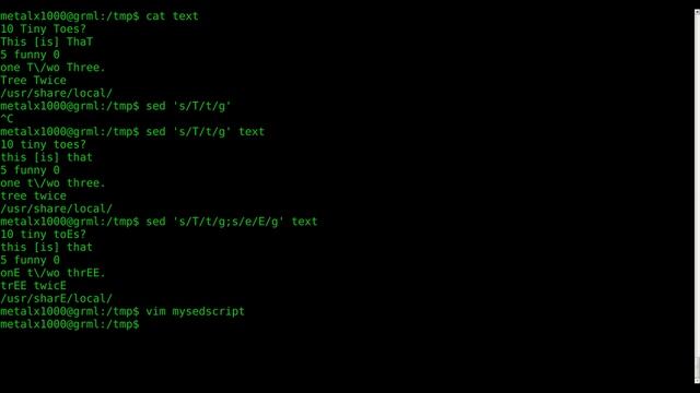 SED - 2013.SED Using Script Files Linux Shell tutorial BASH смотреть онлайн