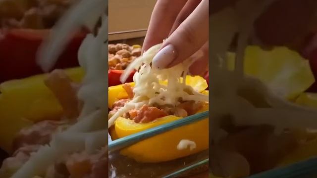 Фаршированные перцы в духовке.