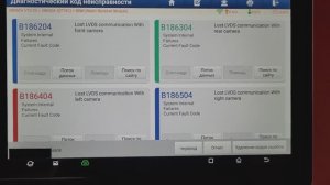 ●Диагностика кругового обзора ● Омода С5 ● Неисправность задней камеры ● B1862, B1263,  B1864, B1865