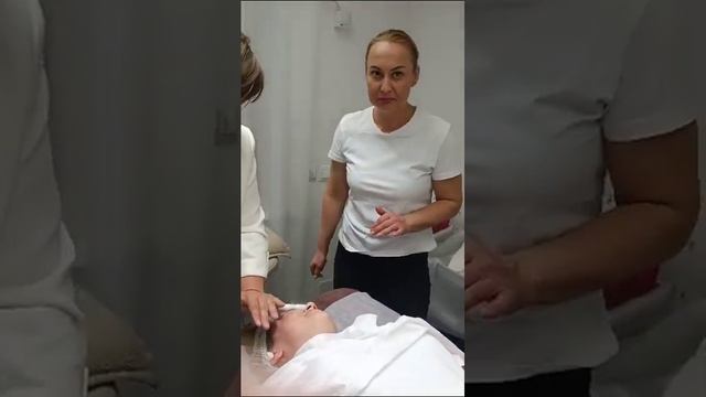 Жидкий азот, криомассаж лица. Liquid nitrogen, facial cryomassage.