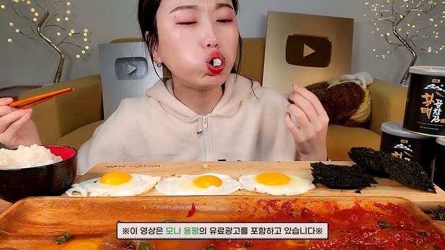 ASMR 밥도둑특집! 탱글한 새우장 양념새우장 계란 김 밥 리얼먹방 :) Korean cuisine, Shrimp sauce, Spicy shrimp, Kim MUKBANG