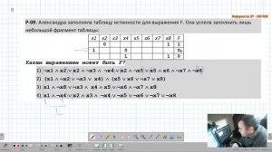 КЕГЭ 2021. Алгебра логики. Задание 2