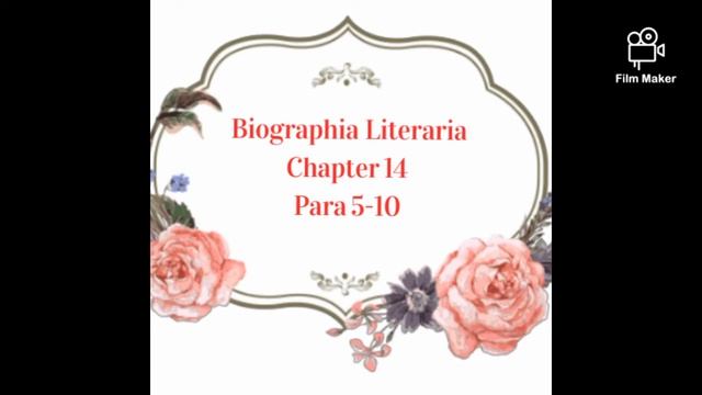 Biographia Literaria Ch.14 (Para 5-10) смотреть онлайн
