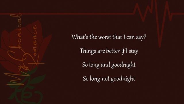 My Chemical Romance Helena (Lyrics Video) смотреть онлайн