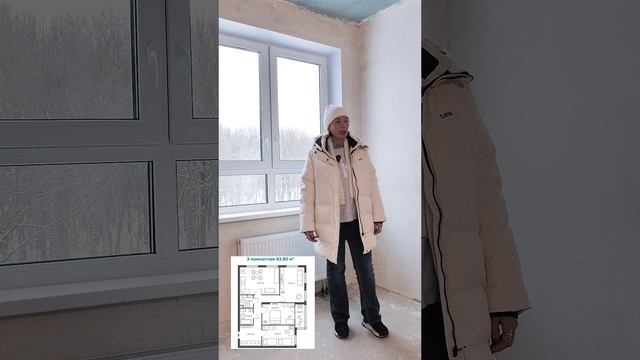 Обзор 3 комн. квартиры 93 кв.м. в Клубном доме Green House