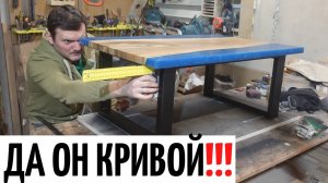 Исправляю кривую столешницу из слэба и эпоксидной смолы