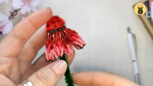 Брошь Эхинацея