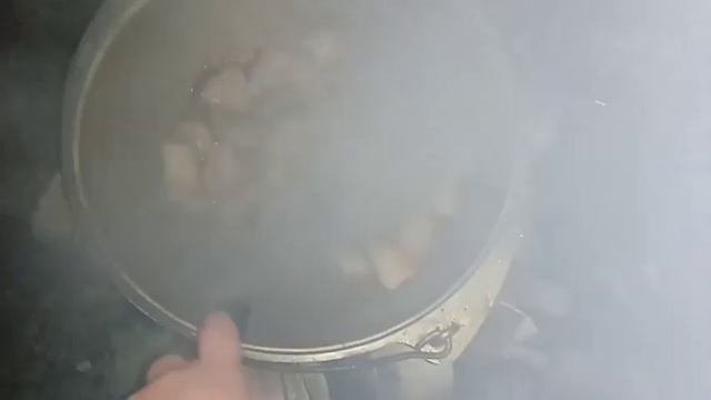Плов на костре в казане/Забытый ролик нашла в телефоне