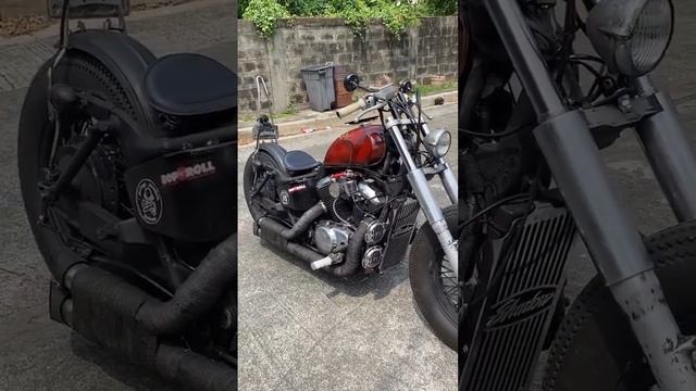 honda shadow 750 bobber exhaust sound #vt750 #hondashadow #hondashadow750