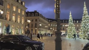 🇫🇷Рождественские огни Парижа✨Вандомская площадь🎄Улица Сент-Оноре