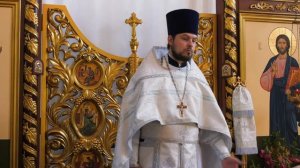 Проповедь перед причастием в Неделю 7-ю по Пасхе, произнес благочинный II-го Адлерского благочиния