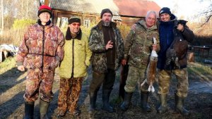 Встреча в деревне с белгородскими и воронежскими гончатниками,в гостях у Д.И.Первышова#охотасгончей