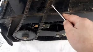 Мотобуксировщик "Помор" ч.29.Натяжка цепи