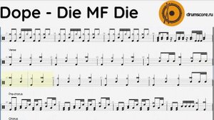 Dope - Die MF Die (ноты для барабанов)