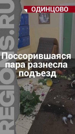 Поссорившаяся парочка разнесла подъезд в Одинцове