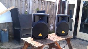 Behringer b212d actief uit testen