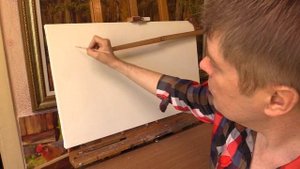 Художественный муштабель для занятий живописью и рисунком.