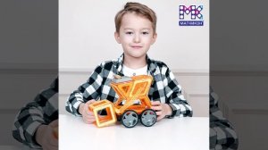 Магникон, магнитный конструктор для детей с усиленными магнитами, Спецтехника, МК-36