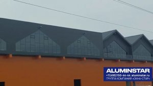 Алюминиевое витражное остекление складского комплекса в Коледино