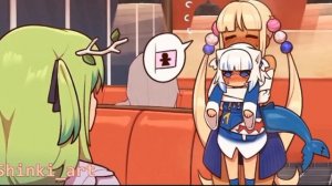 Сана обнимает Гуру и согревает своим теплом^^