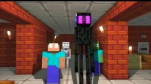 все ученики Херобрина и сам Херобрин убегают от Картун Кэта  и Сереноголового