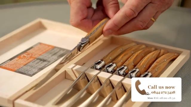 Laguiole Olive Wood Steak Knives (SteakKnives.co.uk) смотреть онлайн