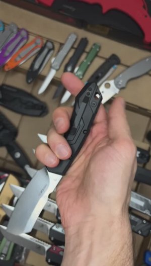 Реплика ножа Kershaw Launch 14 7850 - черная рукоять - обзор!