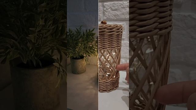 Идея для новогоднего украшения из бумажной лозы☺️