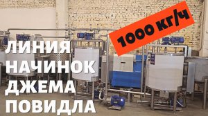 Линия производства начинок, джема, повидла - 1000 кг/ч