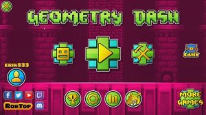 Строю свой первый платформер уровень в Geometry Dash.