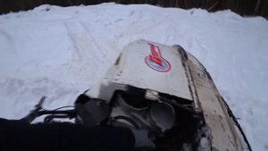 Застрял в ручье на снегоходе Буран,ПОЛОЖИЛ ДВИГАТЕЛЬ!Эвакуация до гаража!