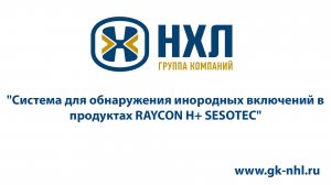 Система для обнаружения инородных включений в продуктах RAYCON H+ SESOTEC