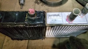 Замена радиатора печки на Шниве на приоровскую